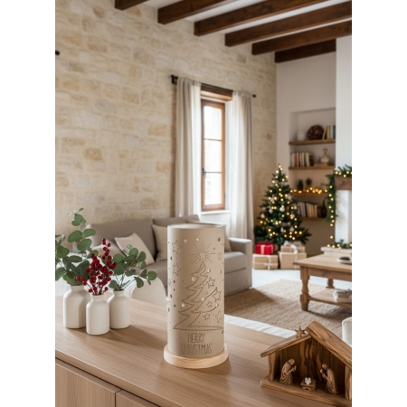 Lampada Merry Christmas – Lampada artigianale per dare stile alle tue feste