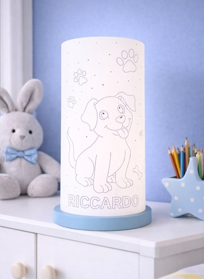 Cucciolo – Lampada personalizzata con nome bambino per la cameretta