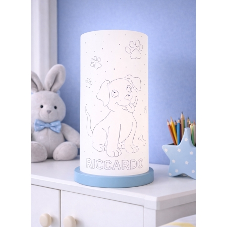 Cucciolo – Lampada personalizzata con nome bambino per la cameretta