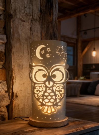 Gufo Incantato – Lampada artigianale per dare stile alle tue feste